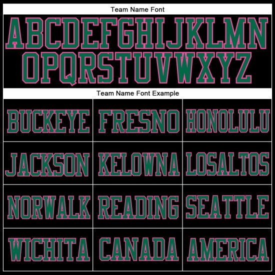 Custom Black Kelly Green-Pink Mesh Authentic Football Jersey Custom Black Kelly Green-Pink Mesh Authentic Football Jersey