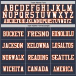 Custom Navy Orange-White Mesh Authentic Football Jersey Custom Navy Orange-White Mesh Authentic Football Jersey