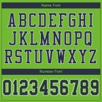 Custom Neon Green Navy-White Mesh Authentic Football Jersey Custom Neon Green Navy-White Mesh Authentic Football Jersey