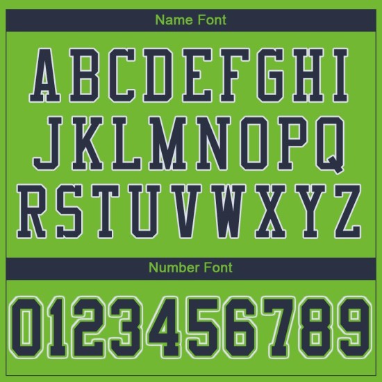 Custom Neon Green Navy-White Mesh Authentic Football Jersey Custom Neon Green Navy-White Mesh Authentic Football Jersey