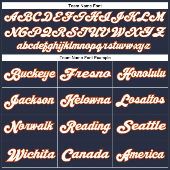 Custom Navy White-Orange Mesh Authentic Throwback Football Jersey Custom Navy White-Orange Mesh Authentic Throwback Football Jersey