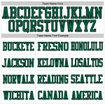 Custom White Kelly Green-Black Mesh Authentic Football Jersey Custom White Kelly Green-Black Mesh Authentic Football Jersey