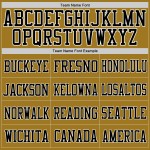 Custom Old Gold Black-White Mesh Authentic Football Jersey Custom Old Gold Black-White Mesh Authentic Football Jersey