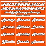 Custom Orange White-Black Mesh Authentic Throwback Football Jersey Custom Orange White-Black Mesh Authentic Throwback Football Jersey