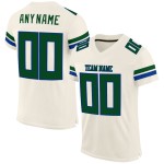 Custom Cream Green-Royal Mesh Authentic Football Jersey Custom Cream Green-Royal Mesh Authentic Football Jersey