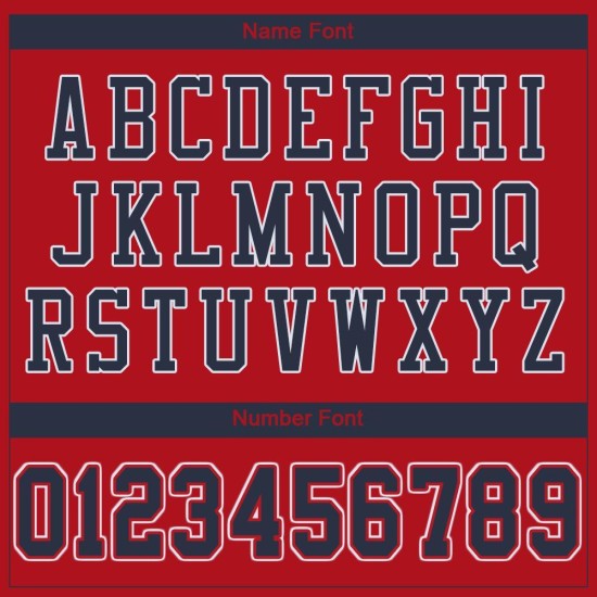 Custom Red Navy-White Mesh Authentic Football Jersey Custom Red Navy-White Mesh Authentic Football Jersey