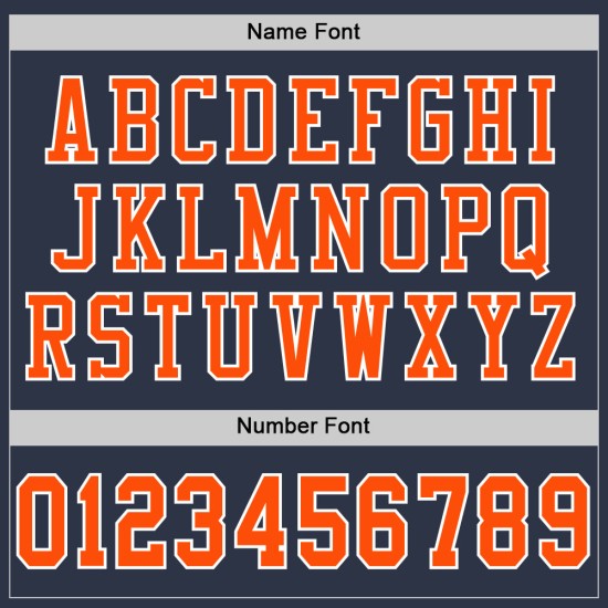 Custom Navy Orange-White Mesh Authentic Football Jersey Custom Navy Orange-White Mesh Authentic Football Jersey