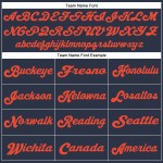 Custom Navy Orange-White Mesh Authentic Throwback Football Jersey Custom Navy Orange-White Mesh Authentic Throwback Football Jersey