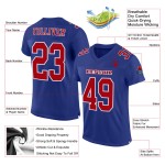 Custom Royal Red-White Mesh Authentic Football Jersey Custom Royal Red-White Mesh Authentic Football Jersey