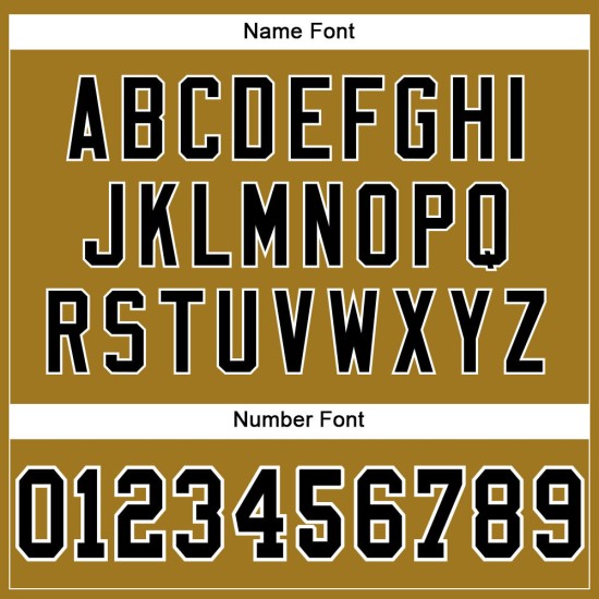 Custom Old Gold Black-White Mesh Authentic Football Jersey Custom Old Gold Black-White Mesh Authentic Football Jersey