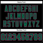 Custom Black Kelly Green-Pink Mesh Authentic Football Jersey Custom Black Kelly Green-Pink Mesh Authentic Football Jersey