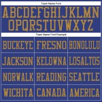 Custom Royal Royal-Old Gold Mesh Authentic Football Jersey Custom Royal Royal-Old Gold Mesh Authentic Football Jersey