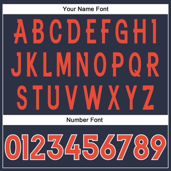 Custom Navy Orange-White Mesh Authentic Throwback Football Jersey Custom Navy Orange-White Mesh Authentic Throwback Football Jersey